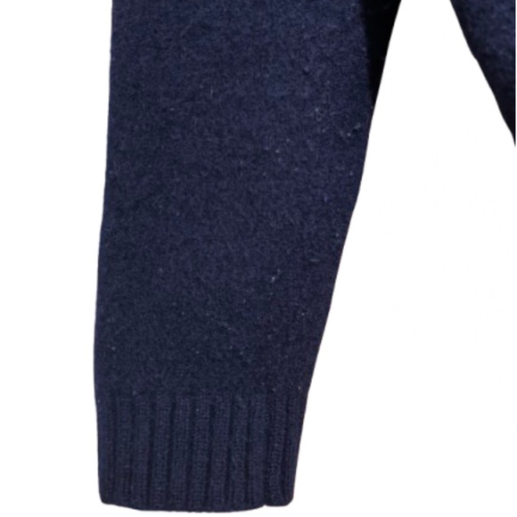 Chaps RL Women’s Navy 100% Lambswool US Flag Logo Winter Casual Sweater Sz-S/M - Picture 5 of 6